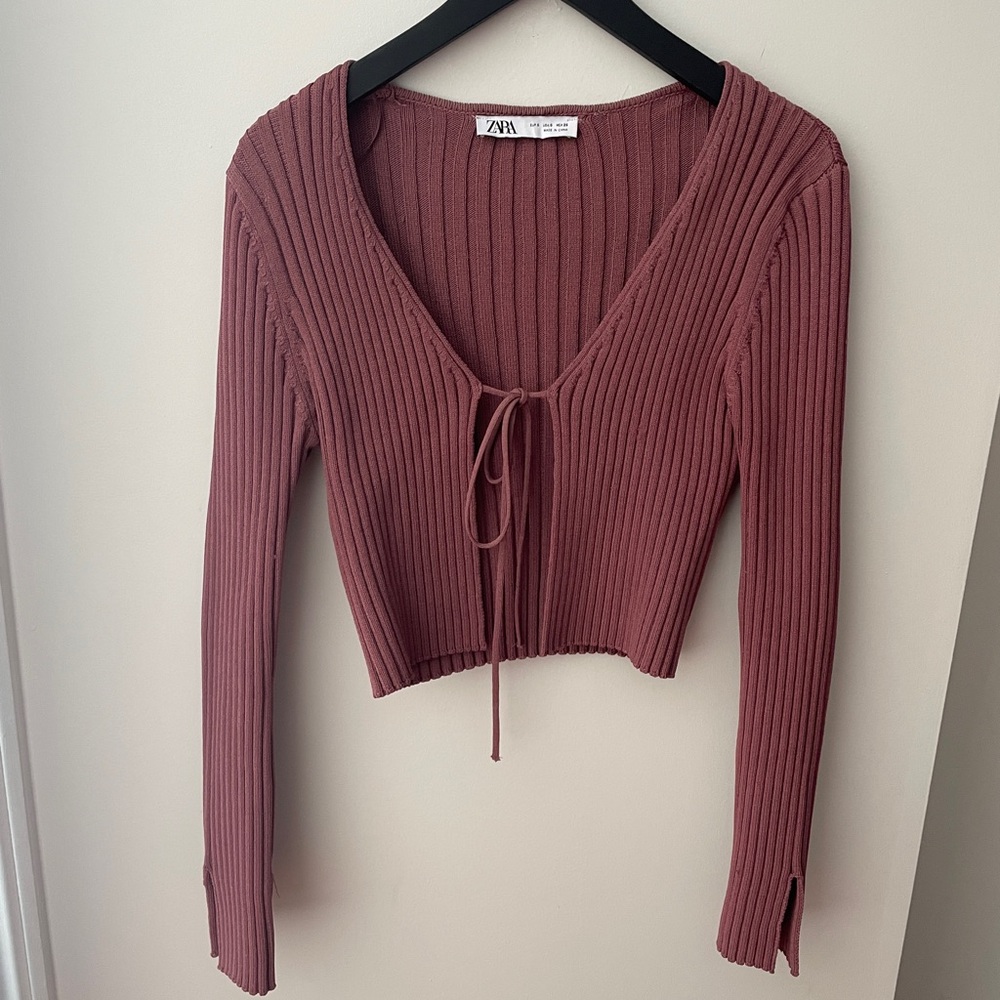 Zara Ribbed Knit Top